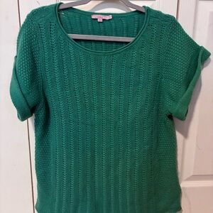 Calypso St. Barth Cashmere Short Sleeve Sweater